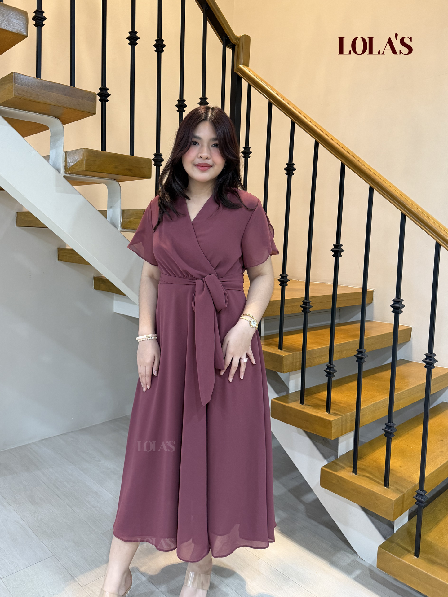 Glinda Dress (Mauve)