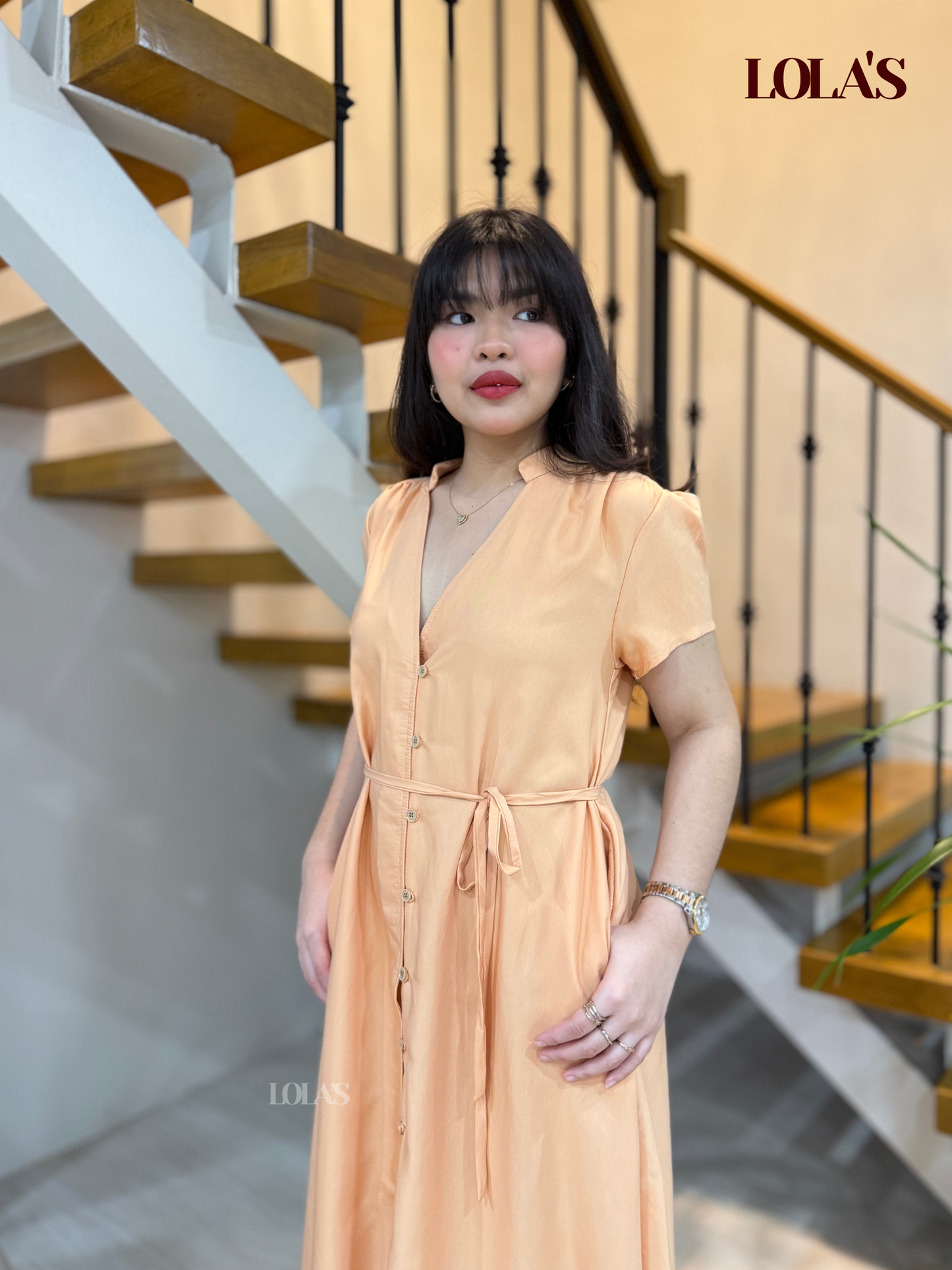 Kyle Dress (Apricot)