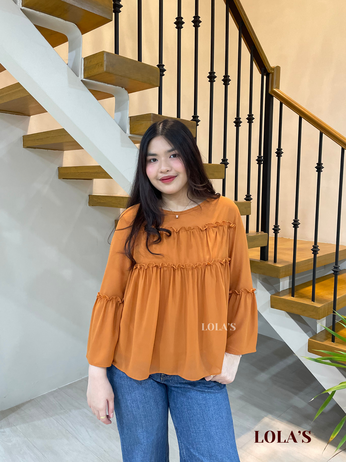 Rebecca Top (Burnt Orange)