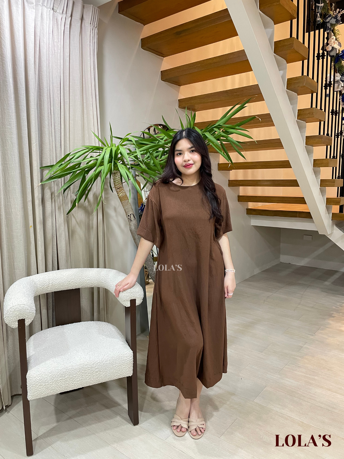 Luna Dress (Chocolate Brown)