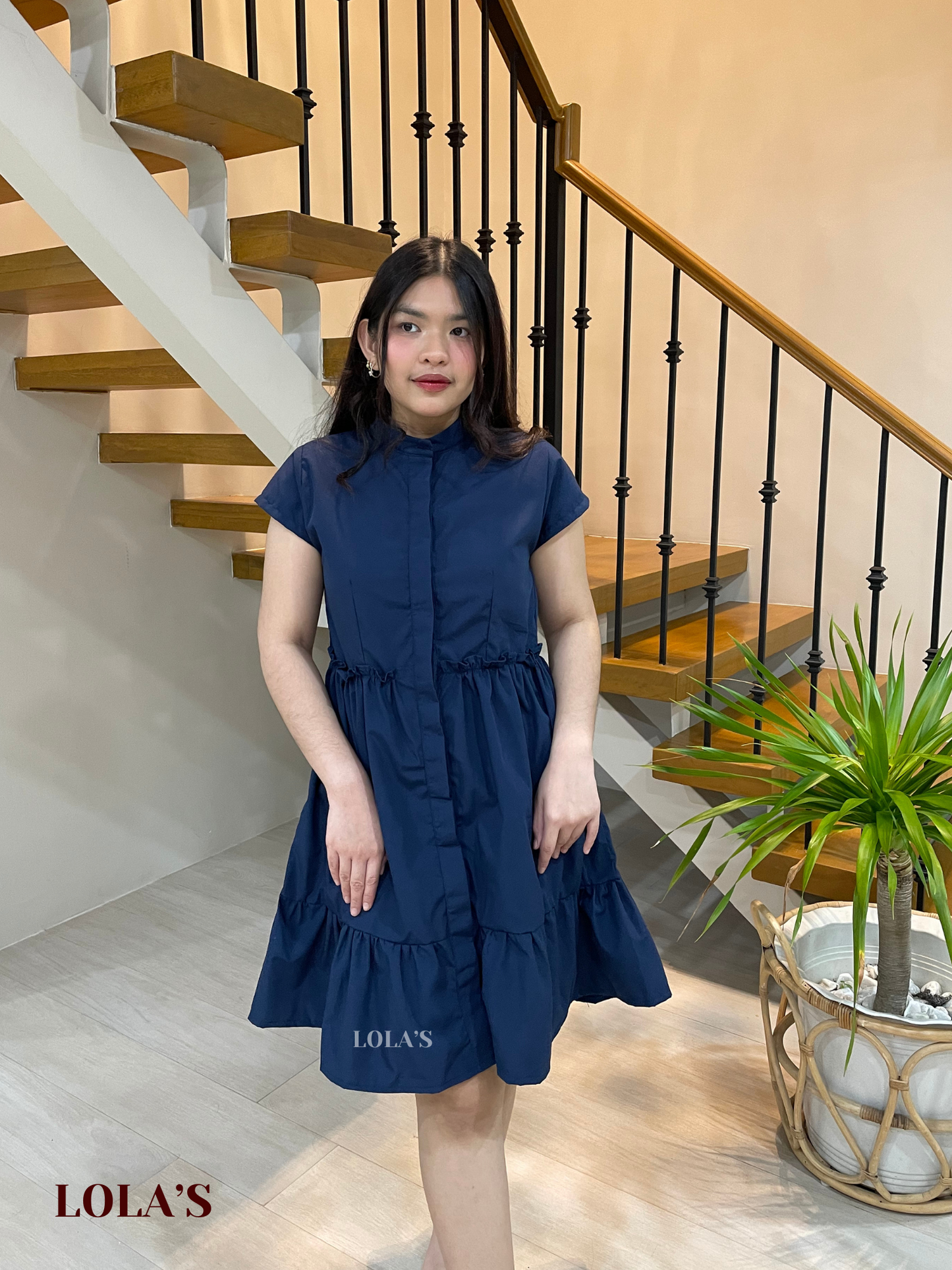 Jihyo Dress (Navy Blue)