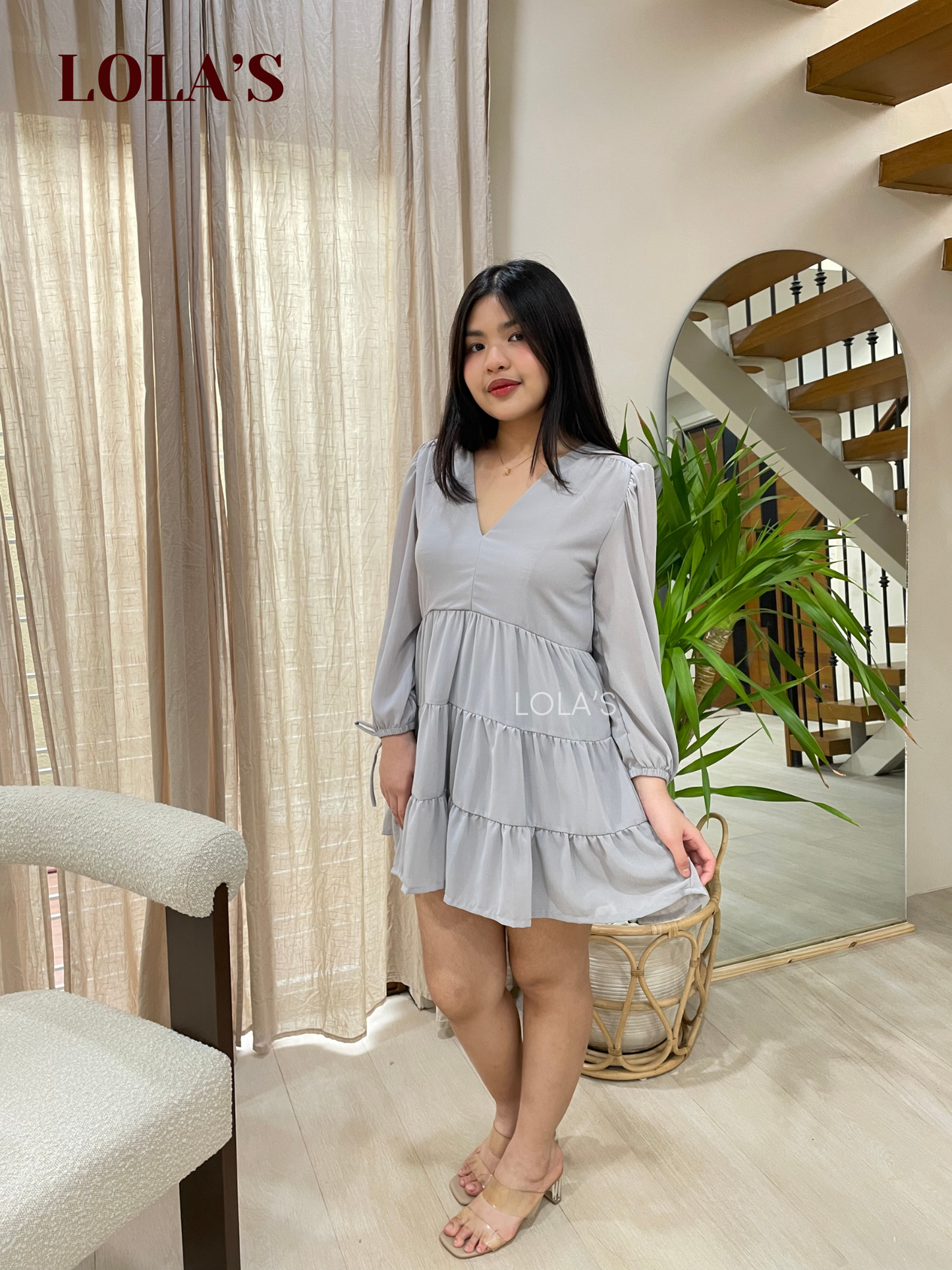 Monina Dress (Gray)