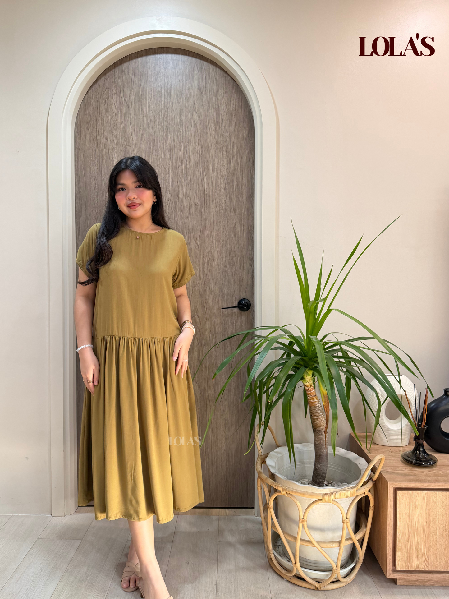 Mina Dress (Olive)