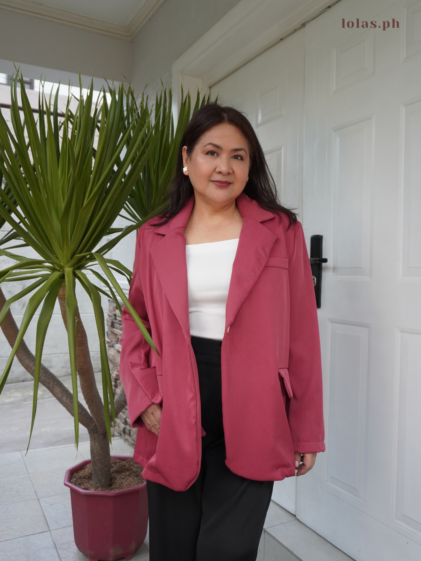 Rhys Oversized Blazer (Rouge Pink)