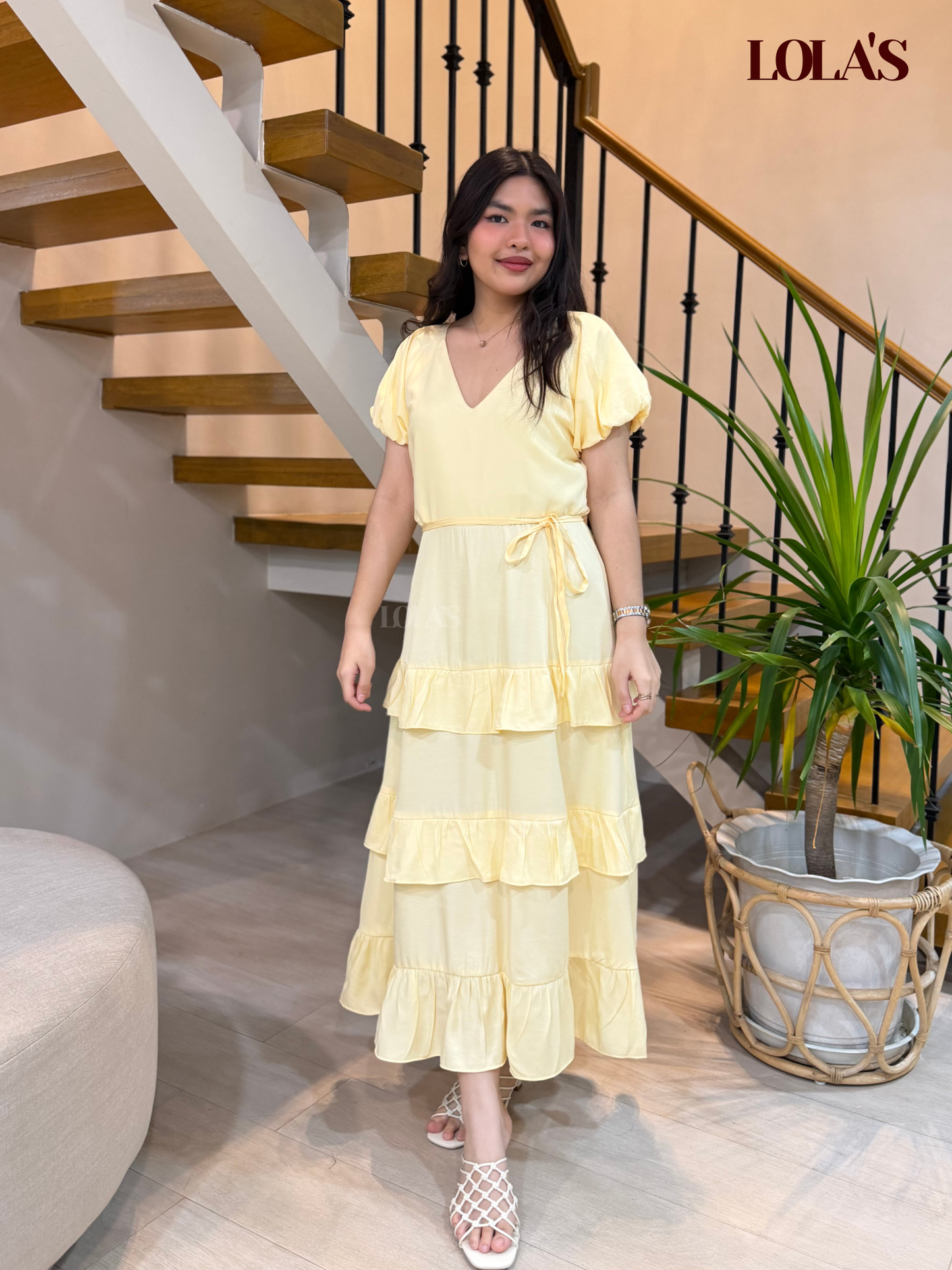 Melai Dress (Pale Yellow)