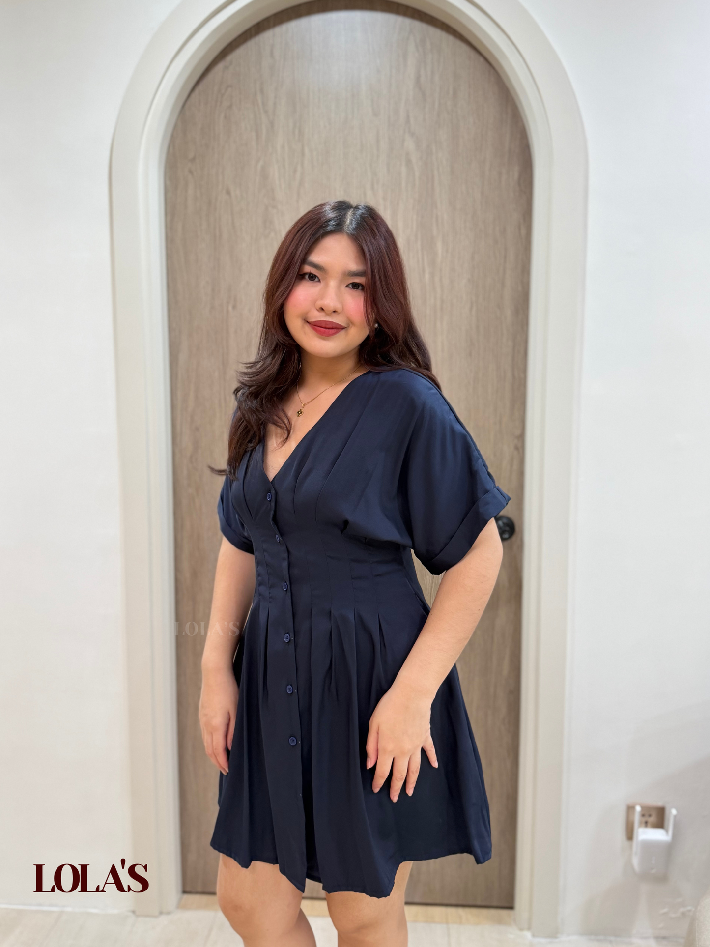 Felicia Dress (Navy Blue)