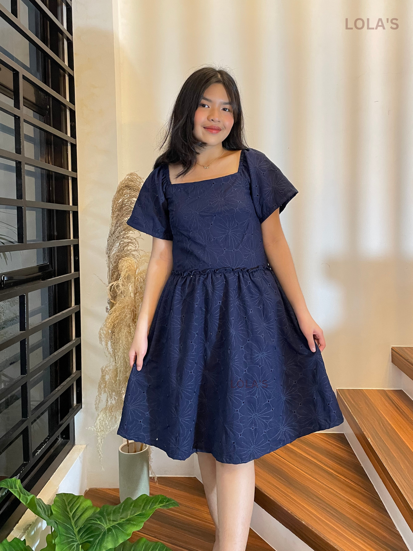 Rosey Dress (Navy Blue)