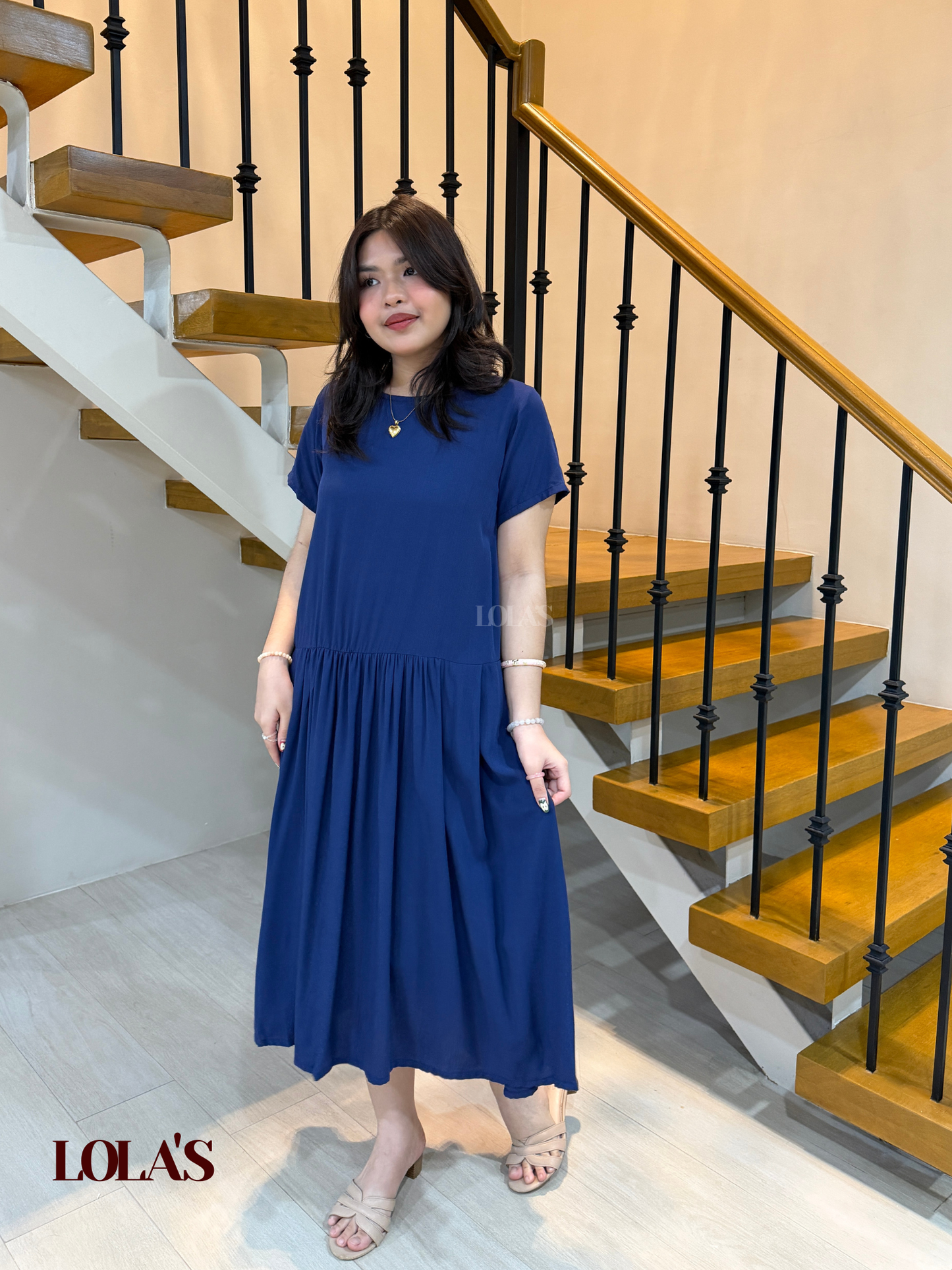 Mina Dress (Navy Blue)