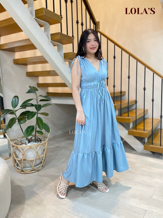 Adeline Dress (Steel Blue)