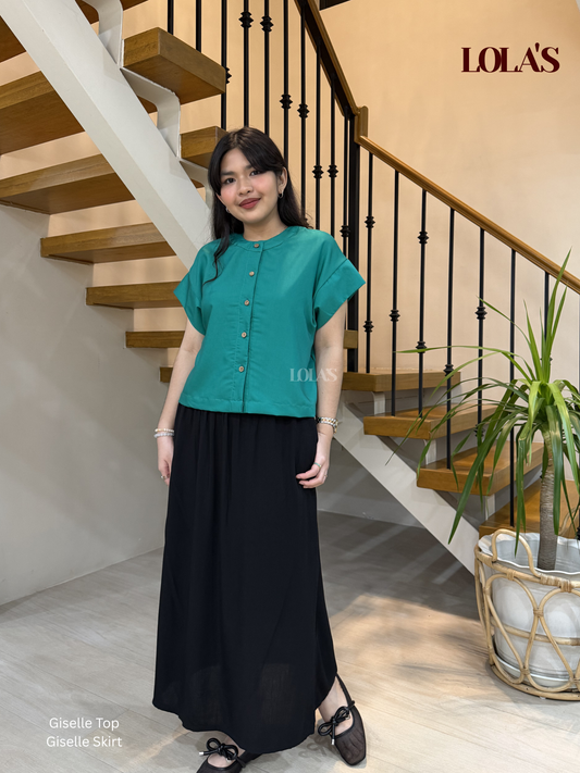 Giselle Top (Aqua Green)