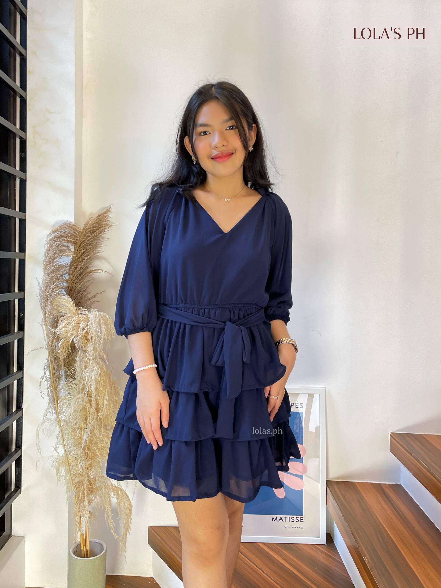 Mathilda Dress (Navy Blue)