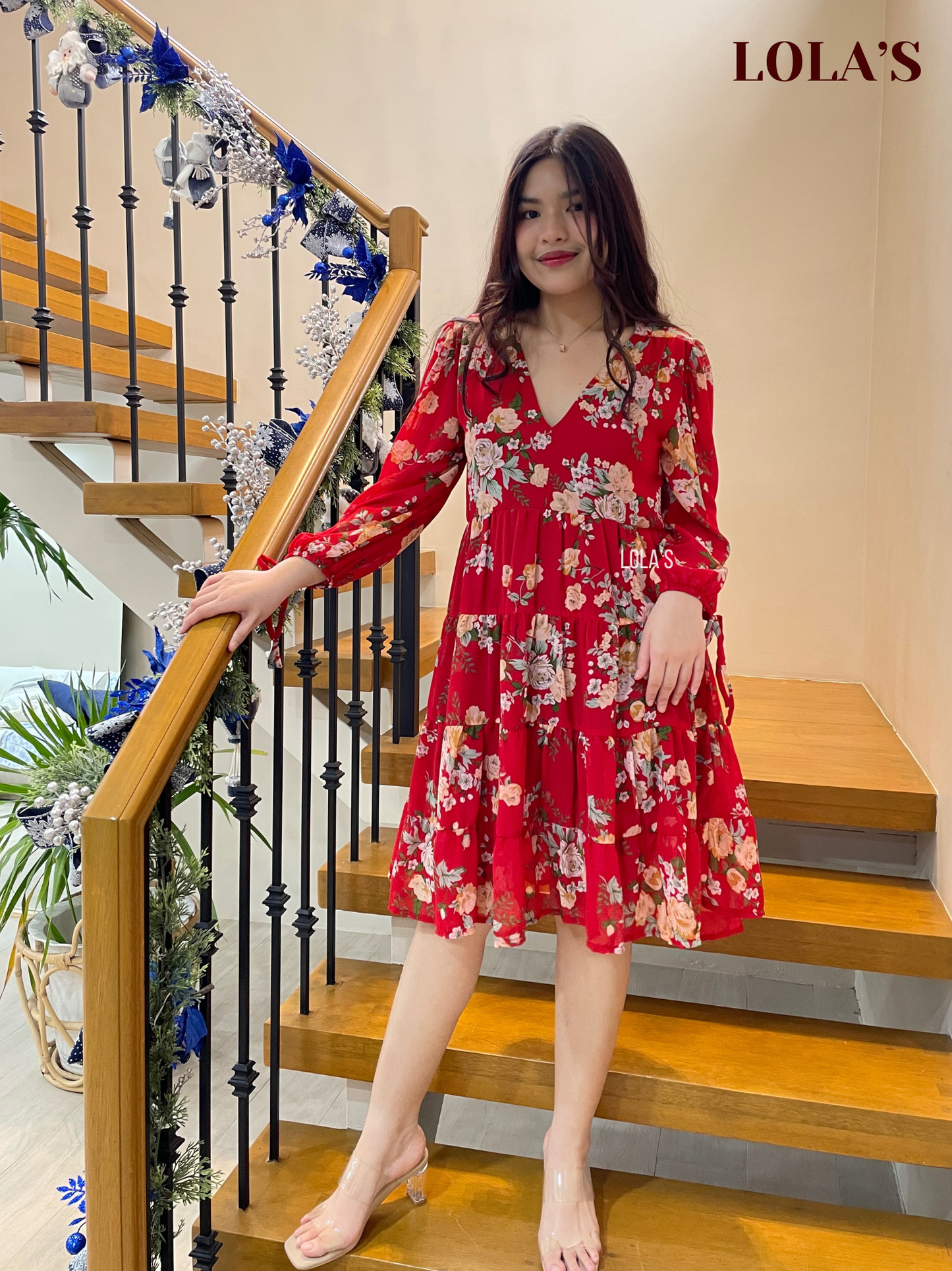 Diana Dress (Red Garden)