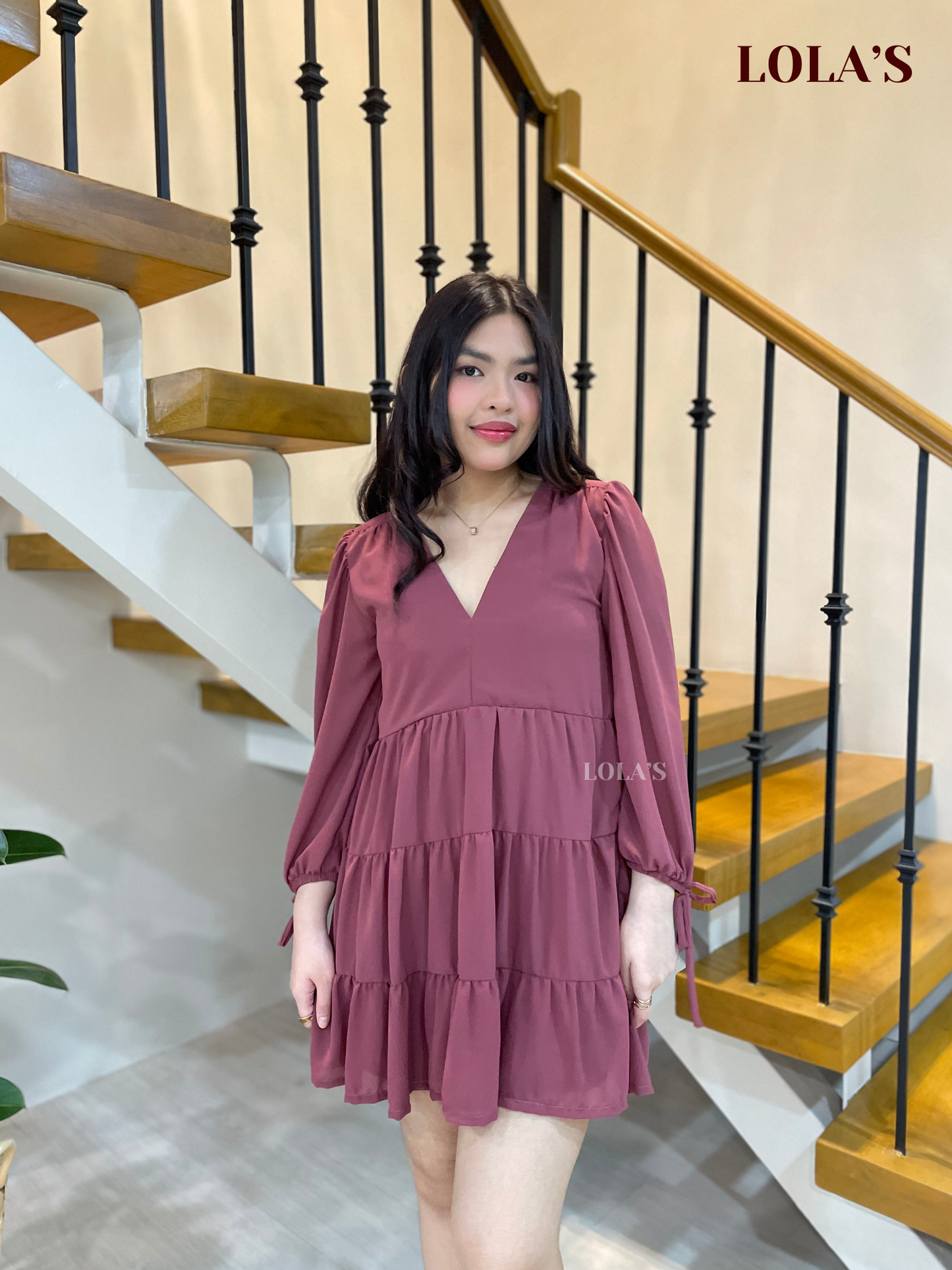 Monina Dress (Mauve)