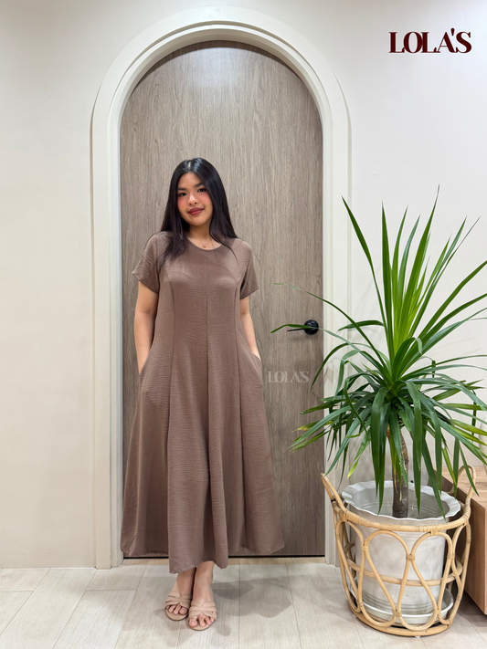 Kathleen Dress (Taupe)