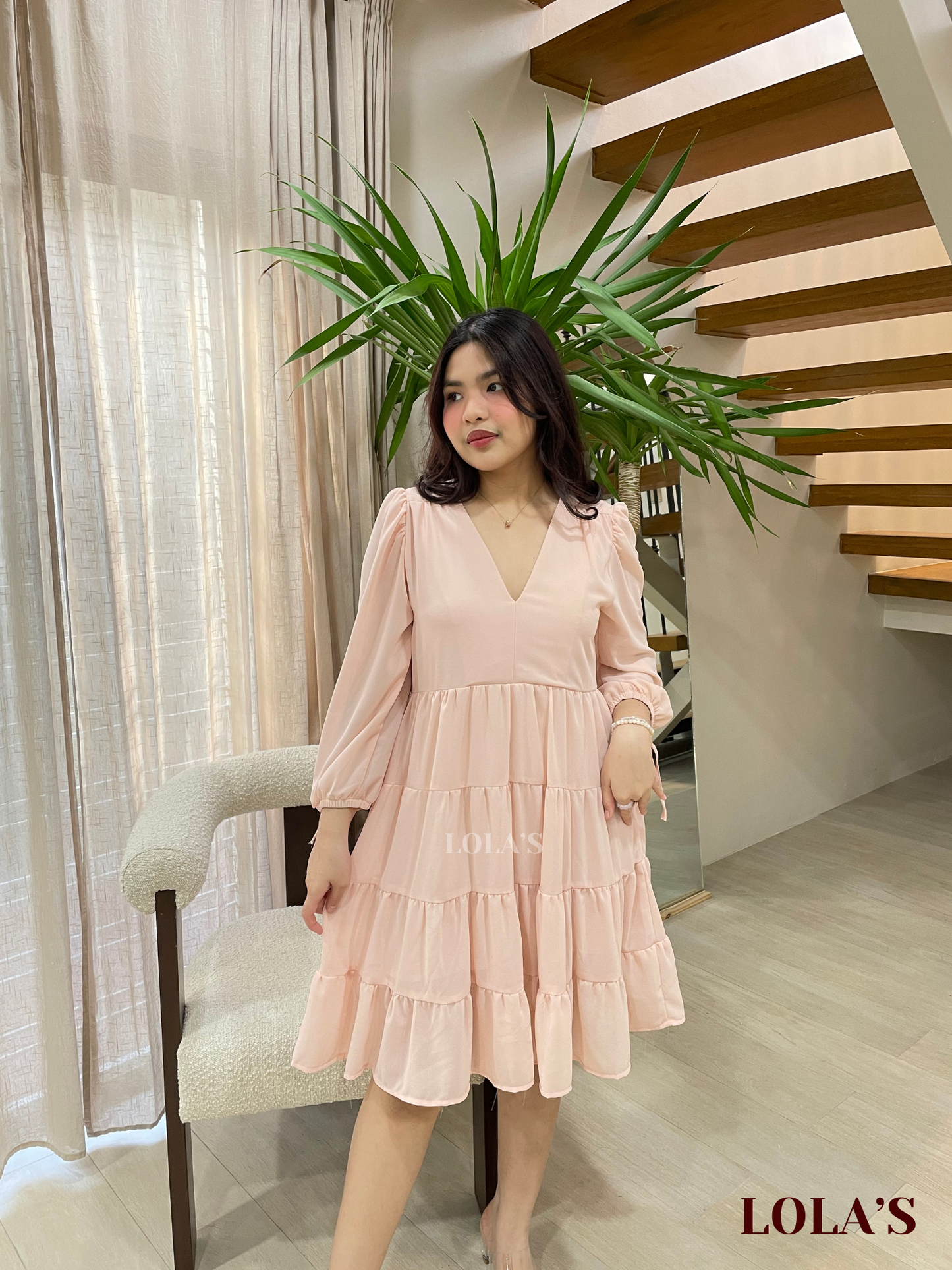 Diana Dress (Peach)