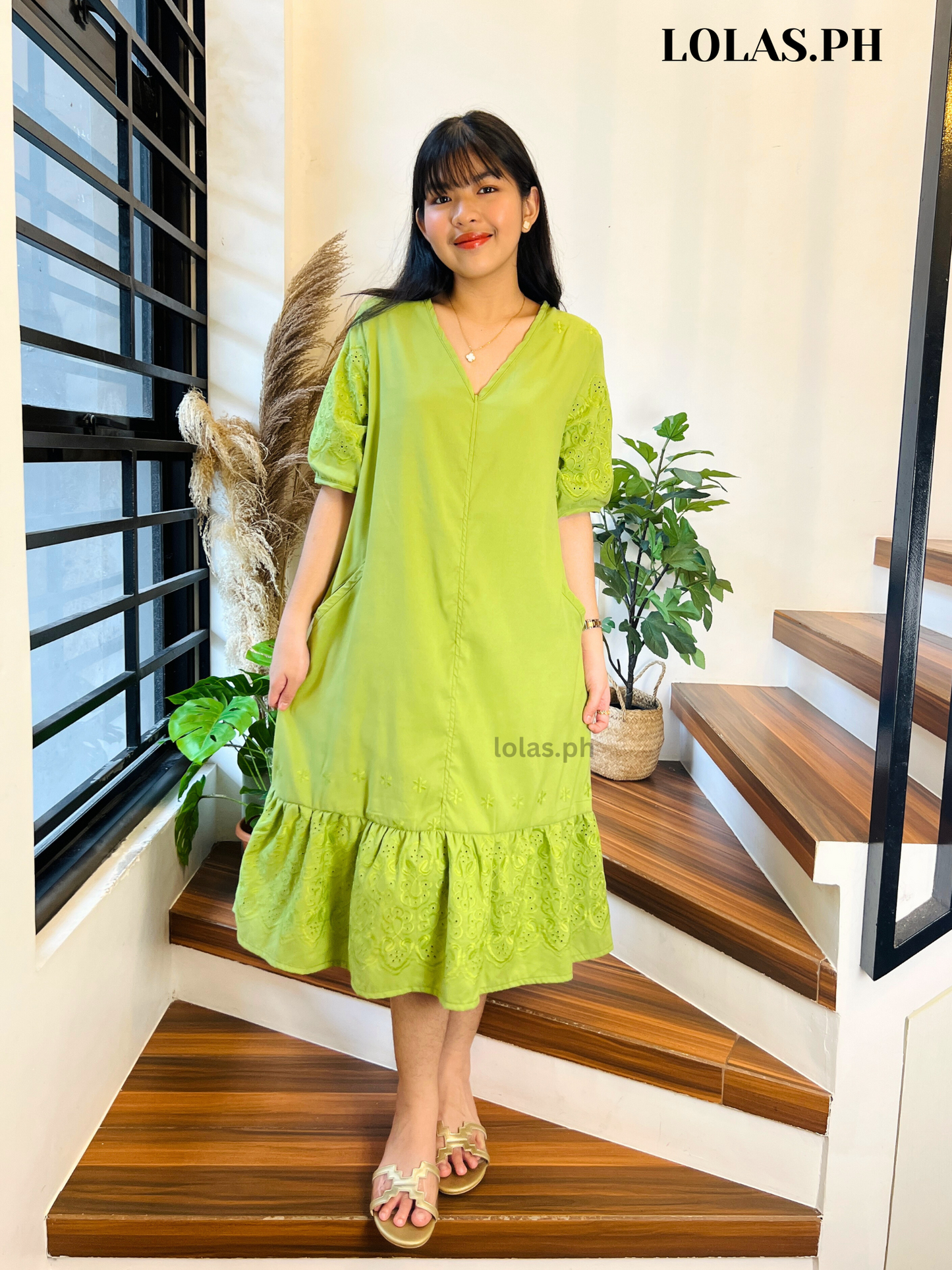 Priscilla Dress (Apple Green)