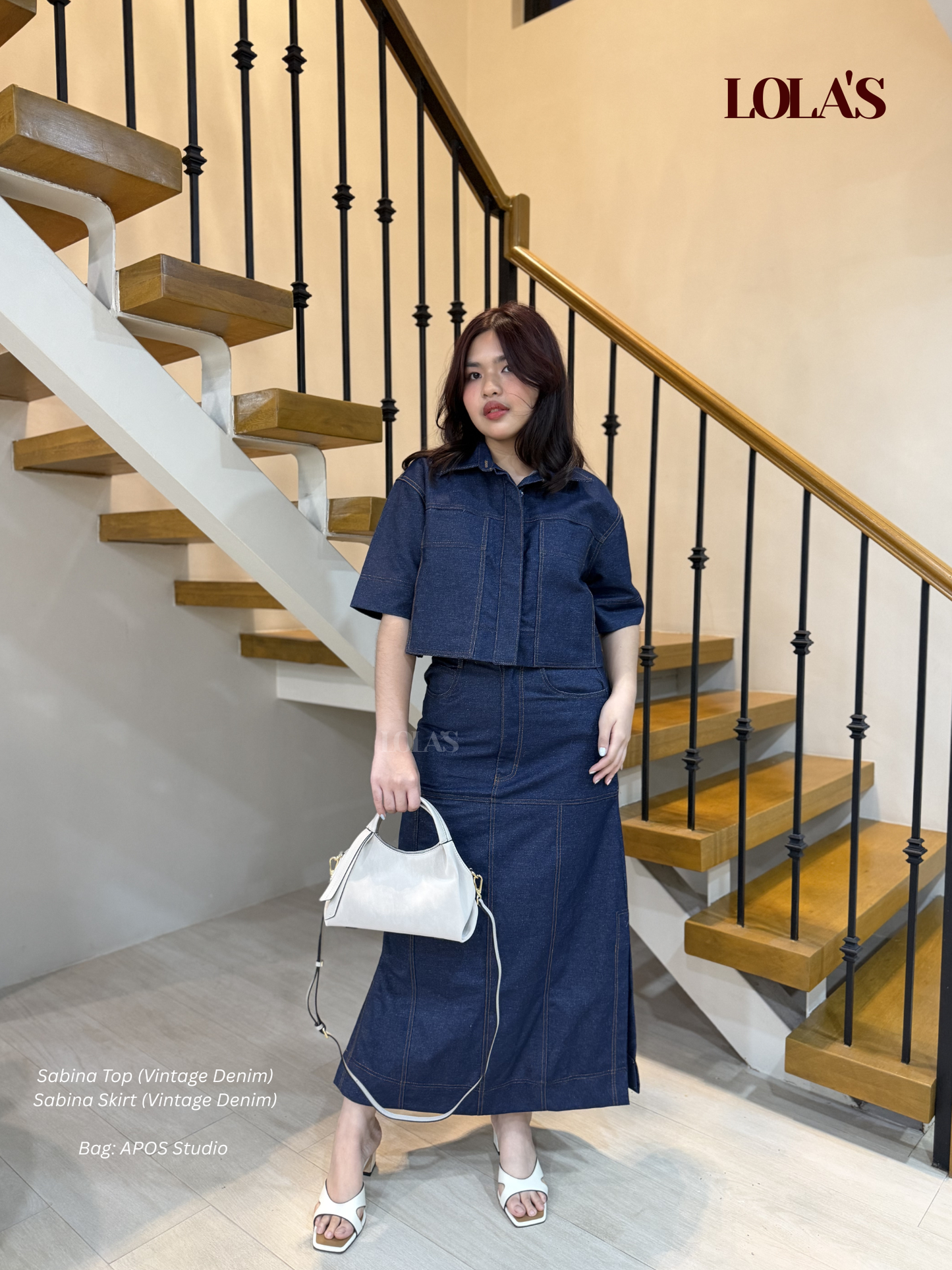Sabina Top (Vintage Denim)