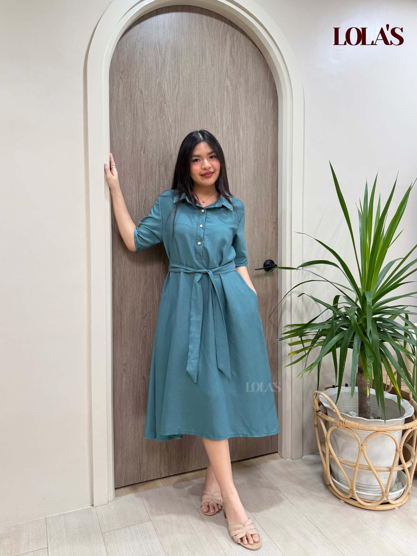 Bianca Dress (Blue Green)
