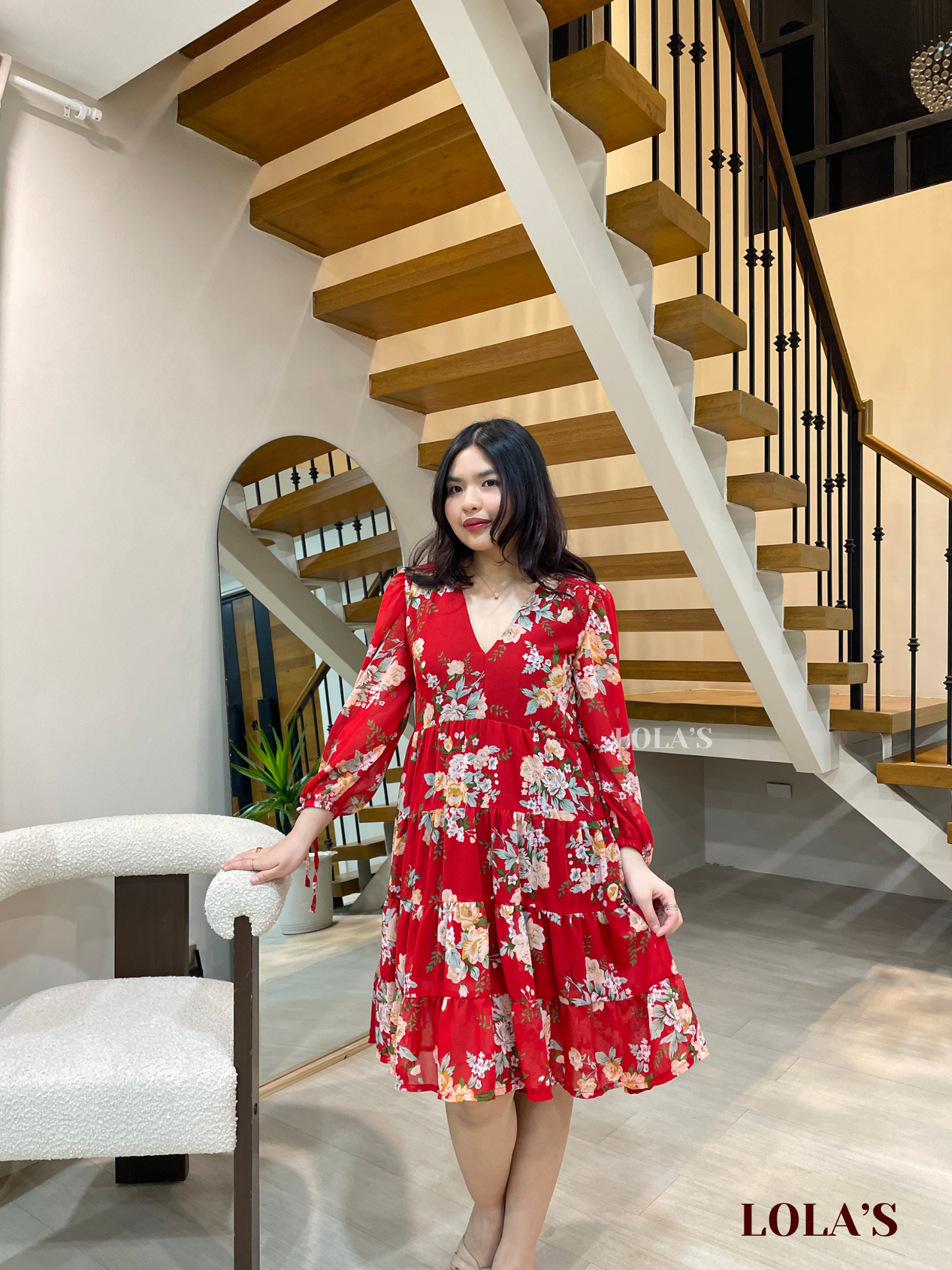 Diana Dress (Red Garden)