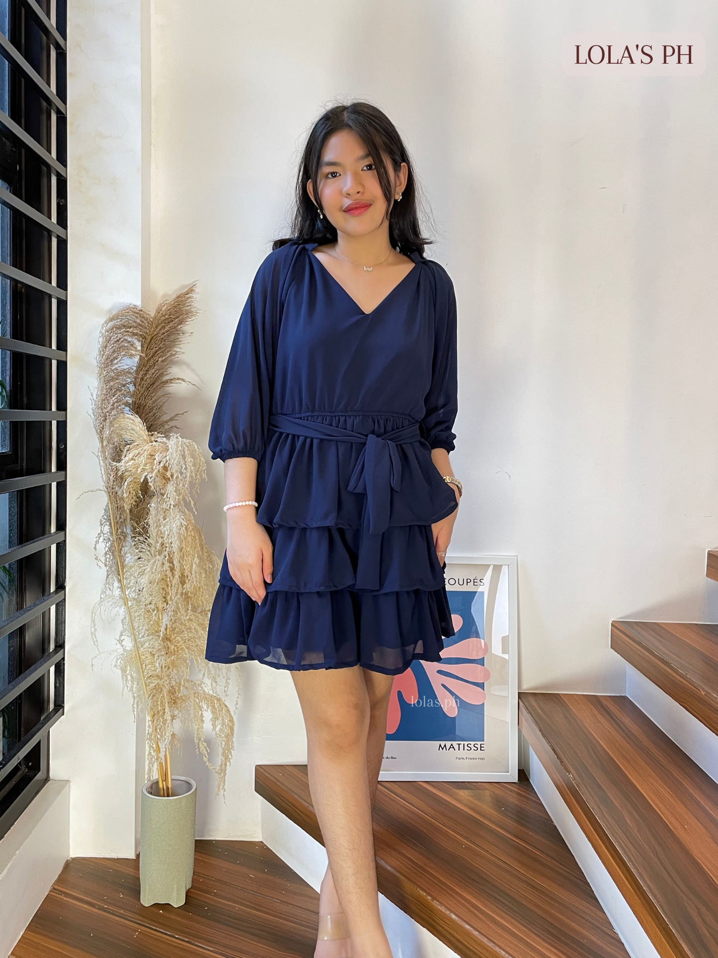 Mathilda Dress (Navy Blue)