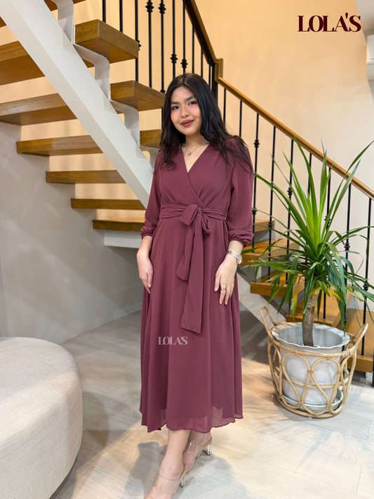 Paula Dress (Mauve)