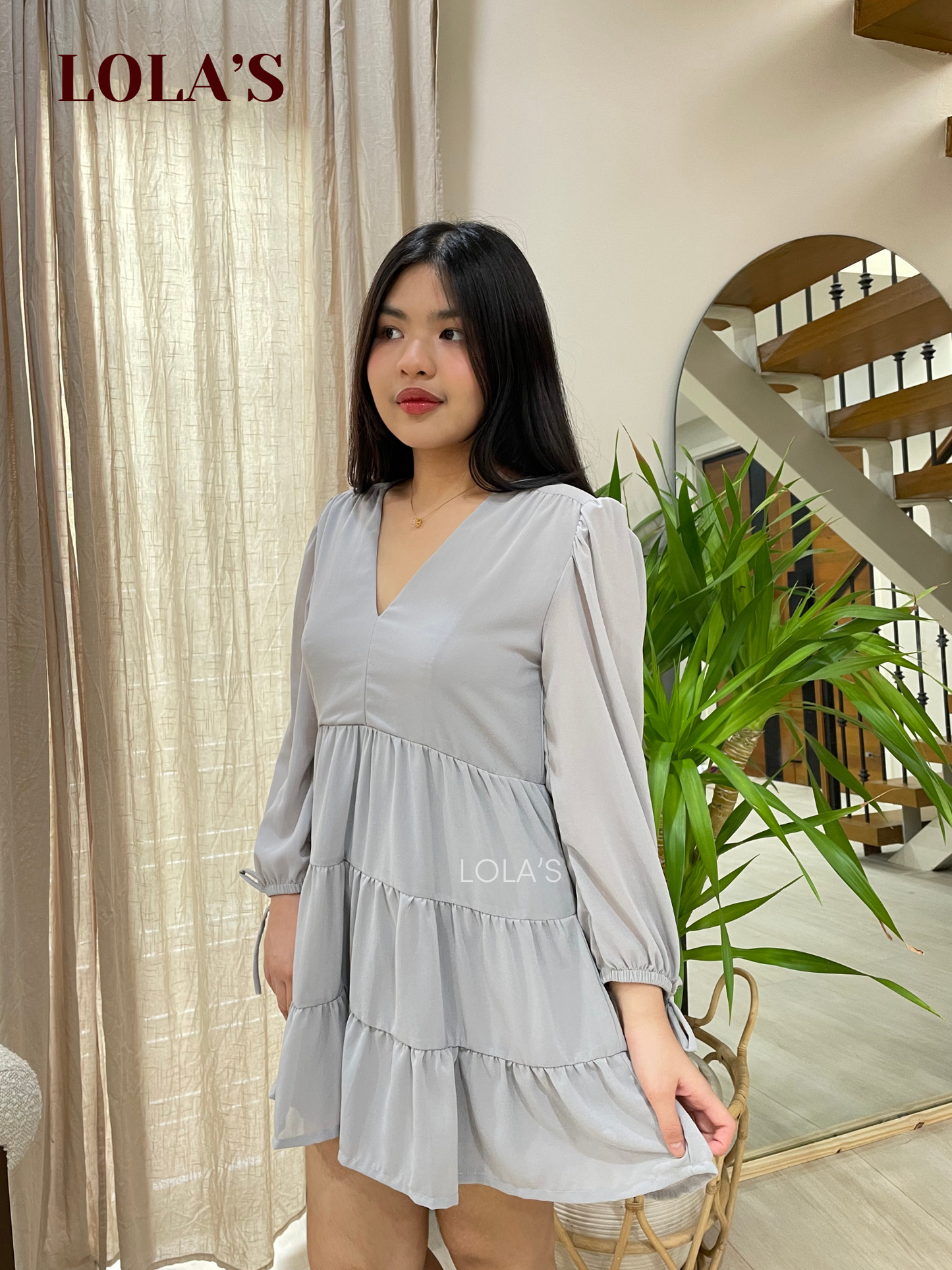 Monina Dress (Gray)