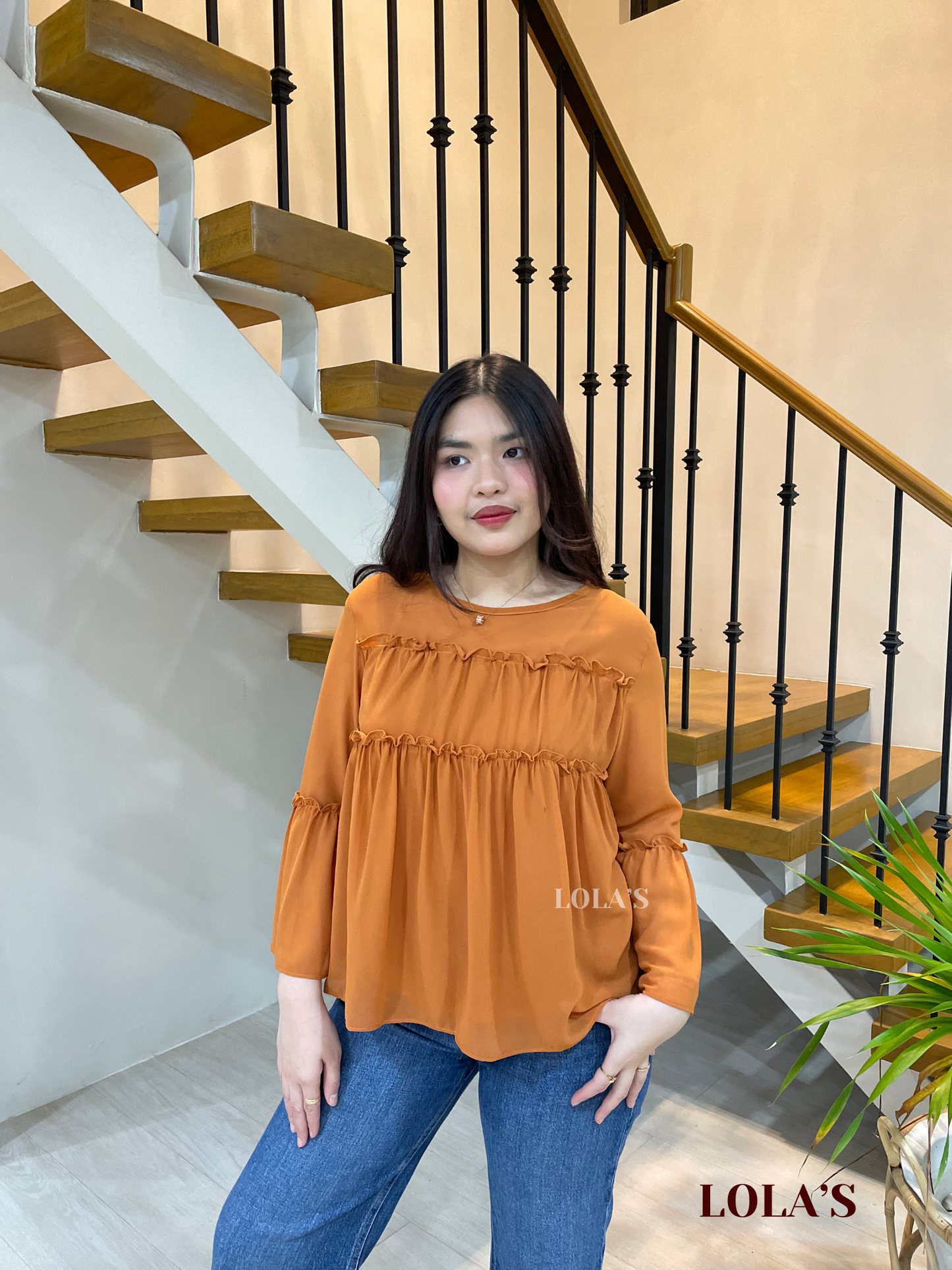 Rebecca Top (Burnt Orange)