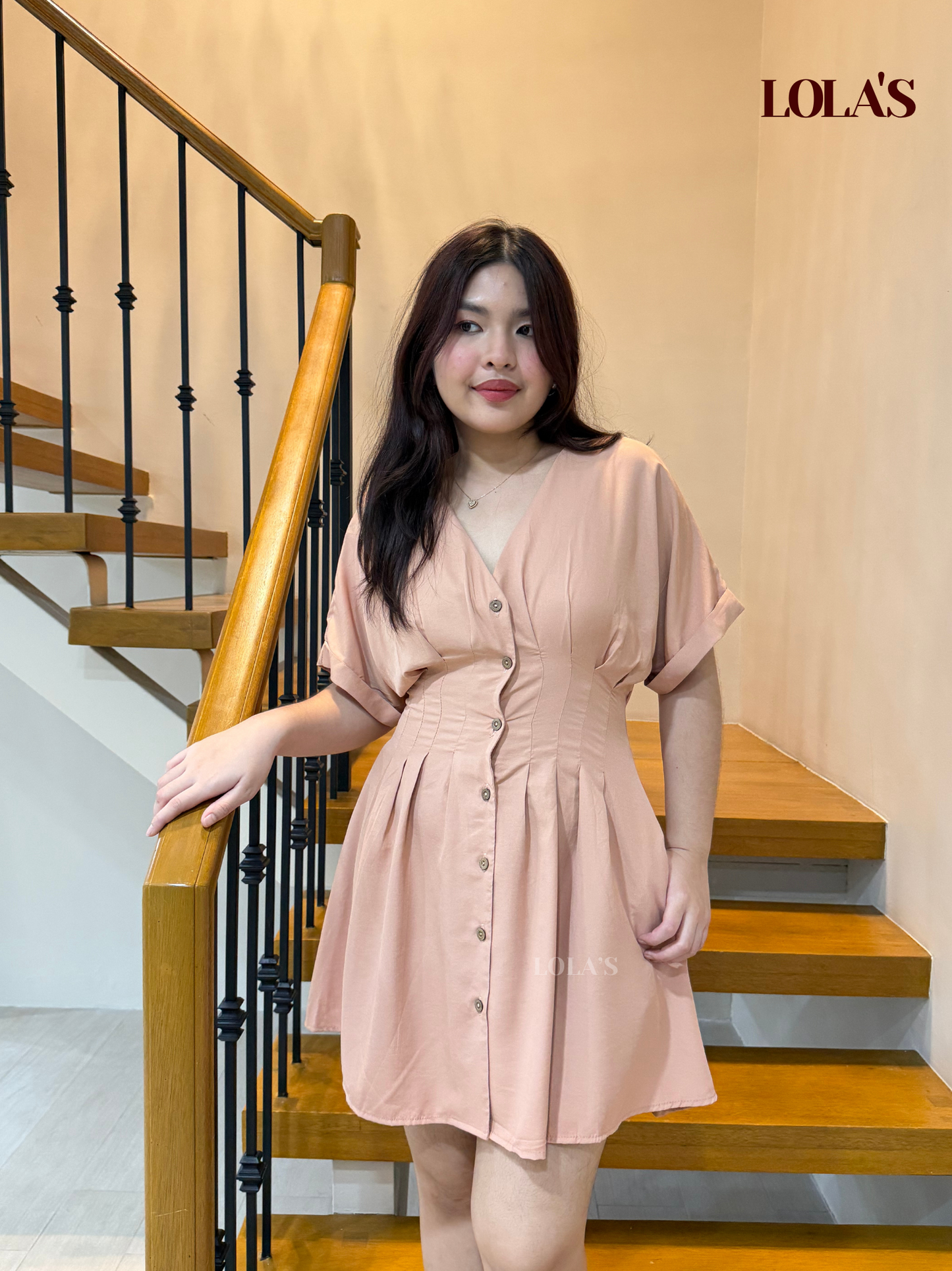 Felicia Dress (Peach)