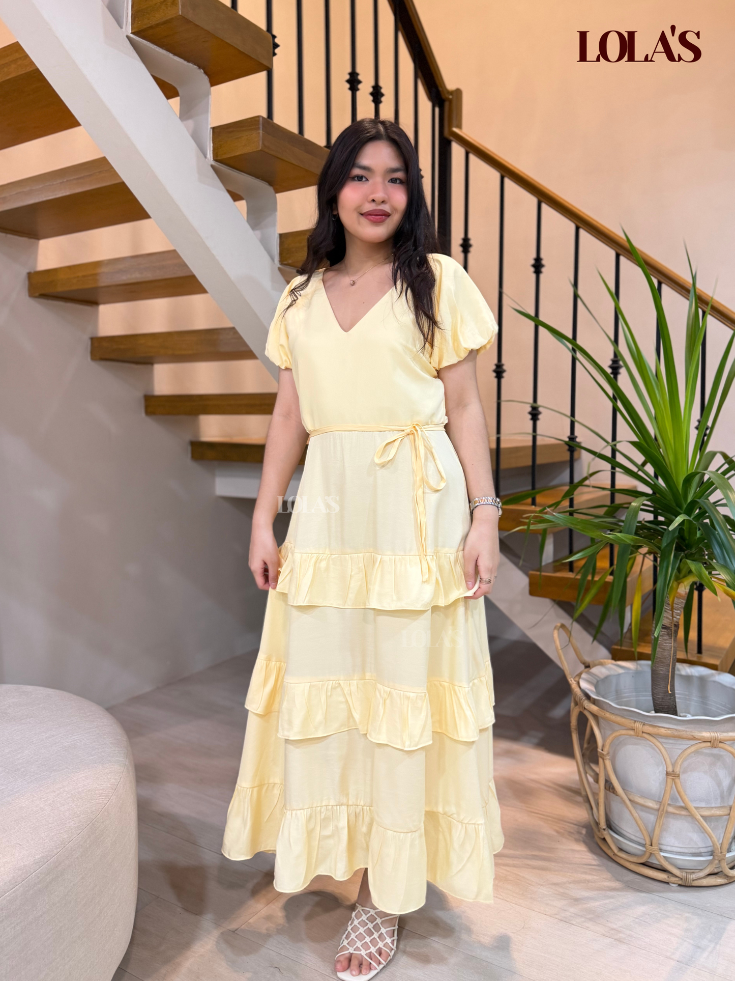 Melai Dress (Pale Yellow)