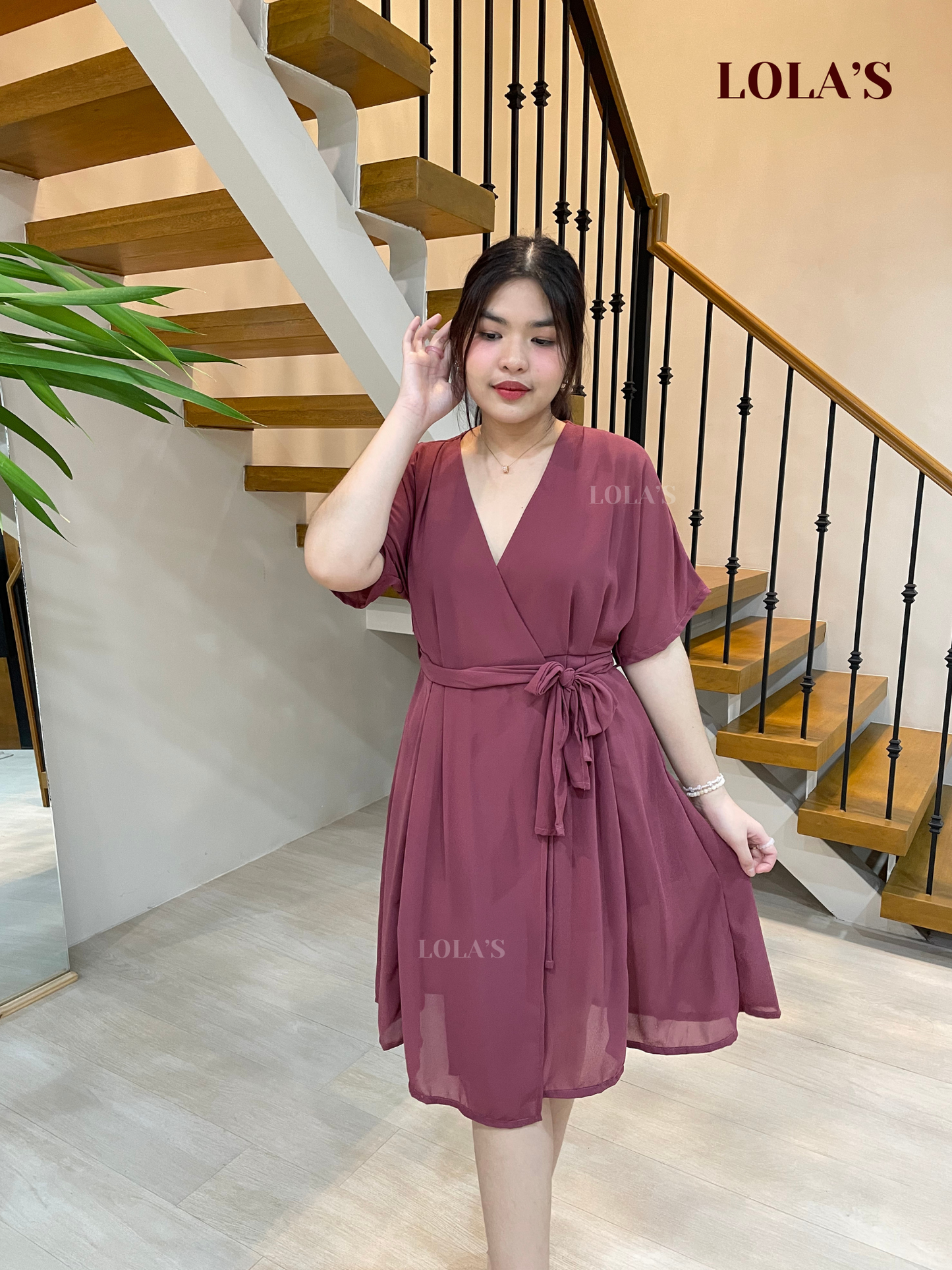 Linda Dress (Plum)