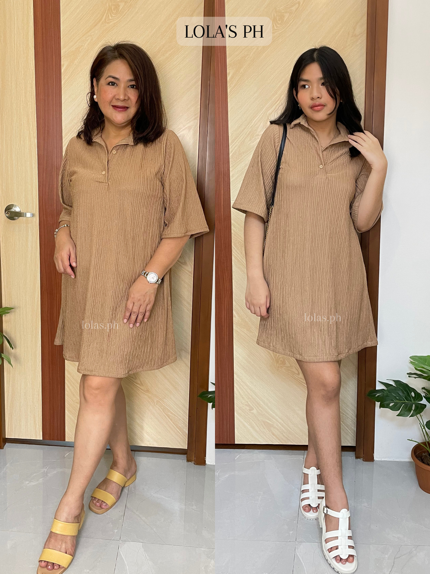 Hanni Dress (Warm Taupe)