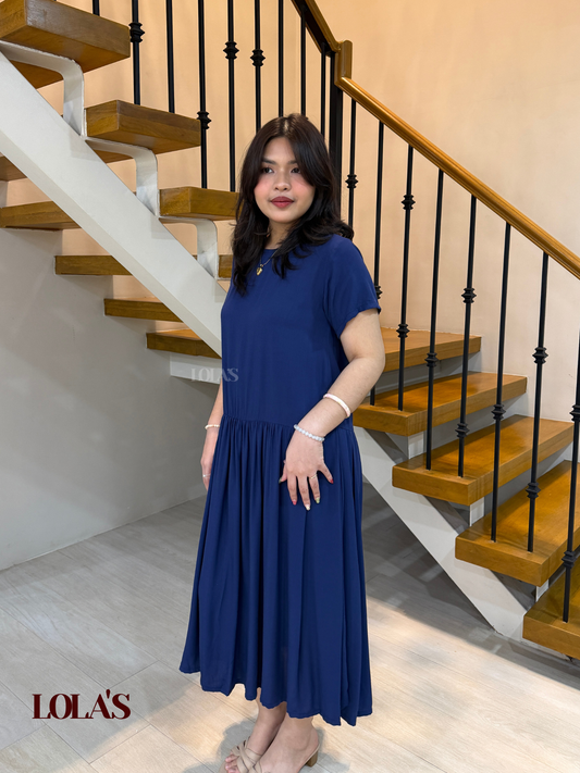 Mina Dress (Navy Blue)