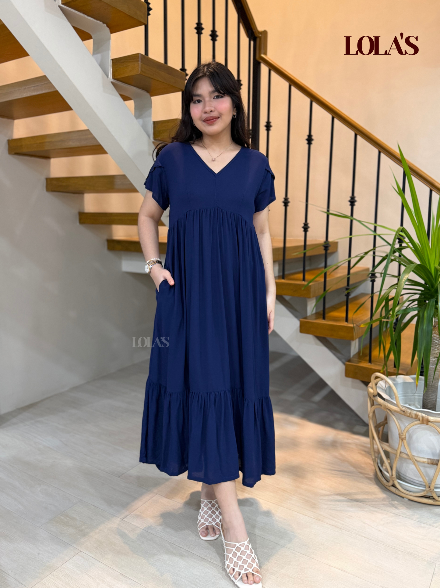 Jane Dress (Navy Blue)