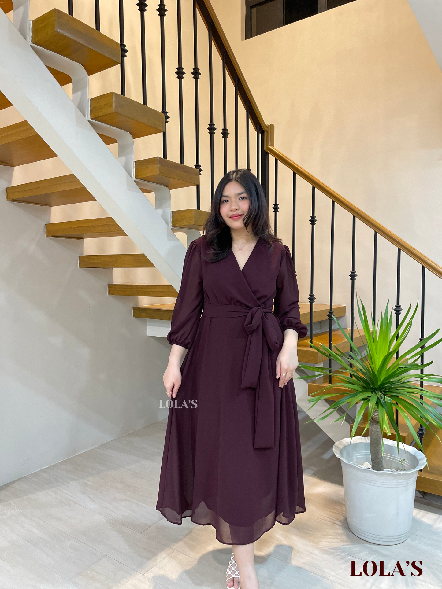 Paula Dress (Raisin)