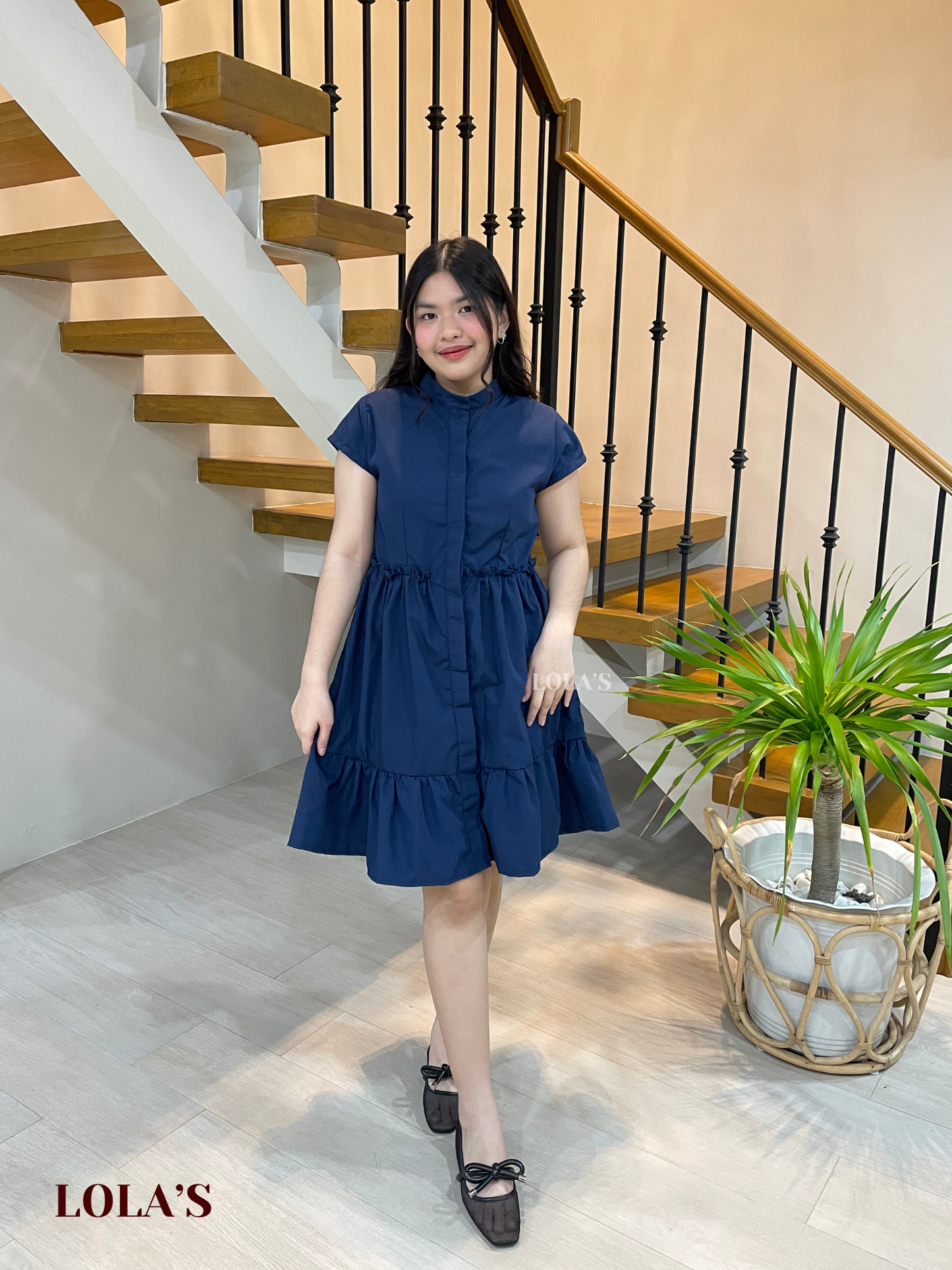 Jihyo Dress (Navy Blue)