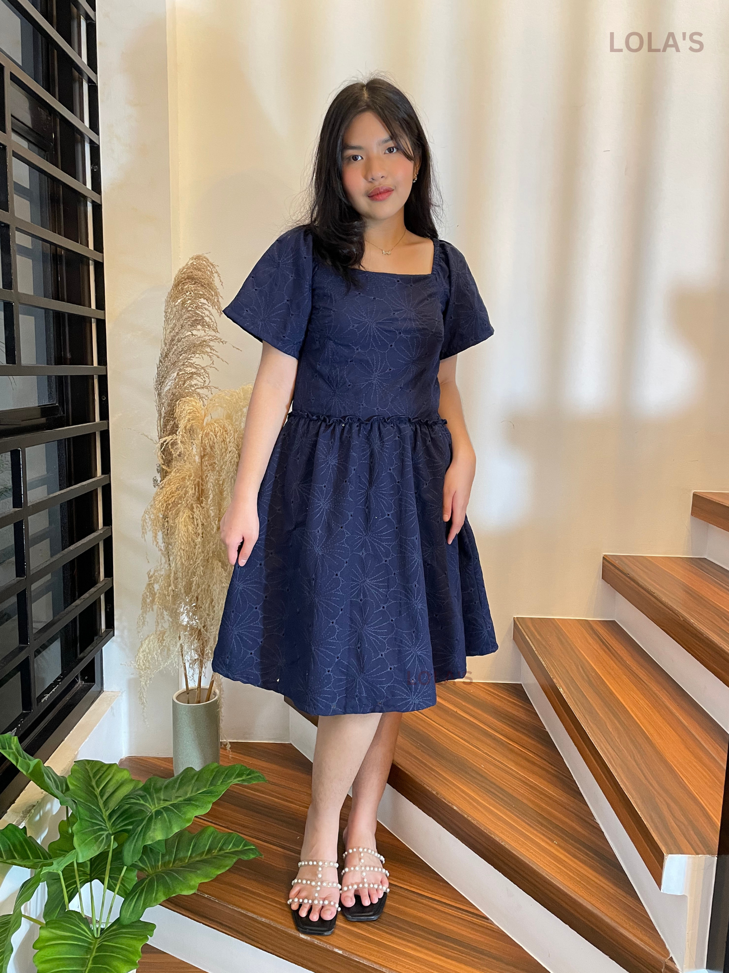 Rosey Dress (Navy Blue)