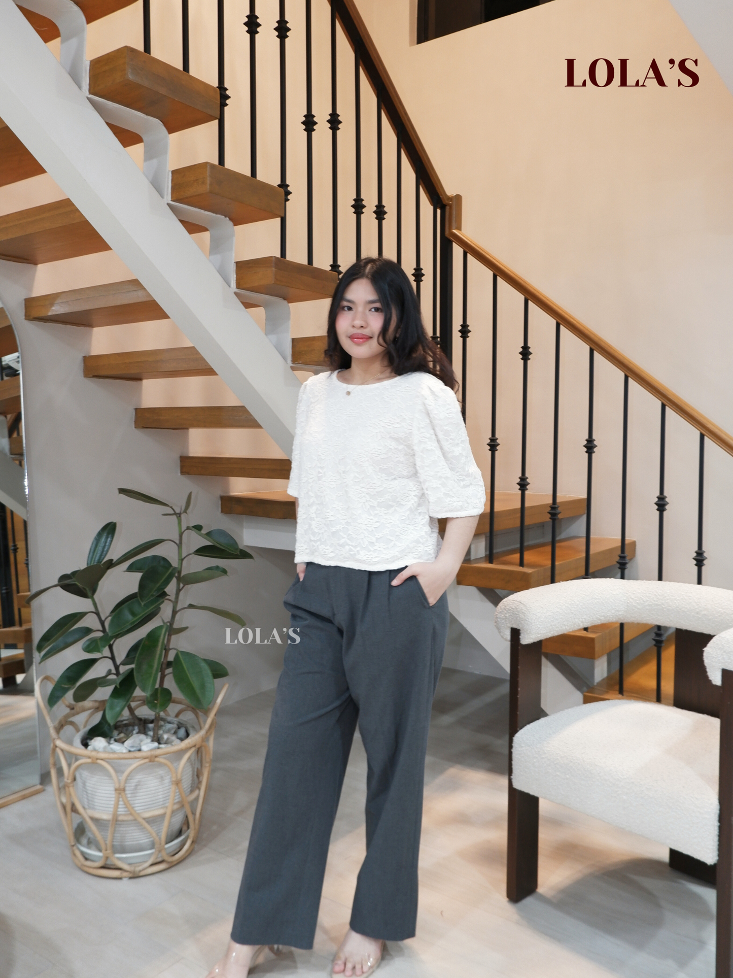 Vivian Top (White Primrose Lace)