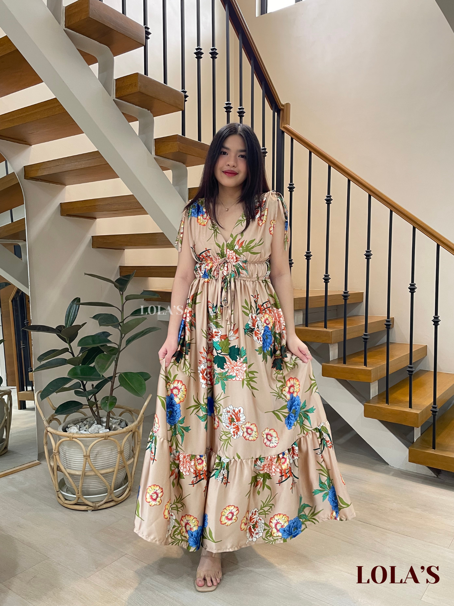 Adeline Dress (Summer Peonies)