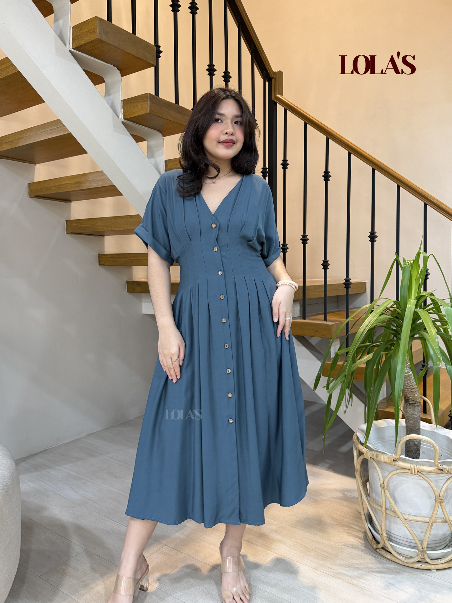 Frederica Dress (Teal)