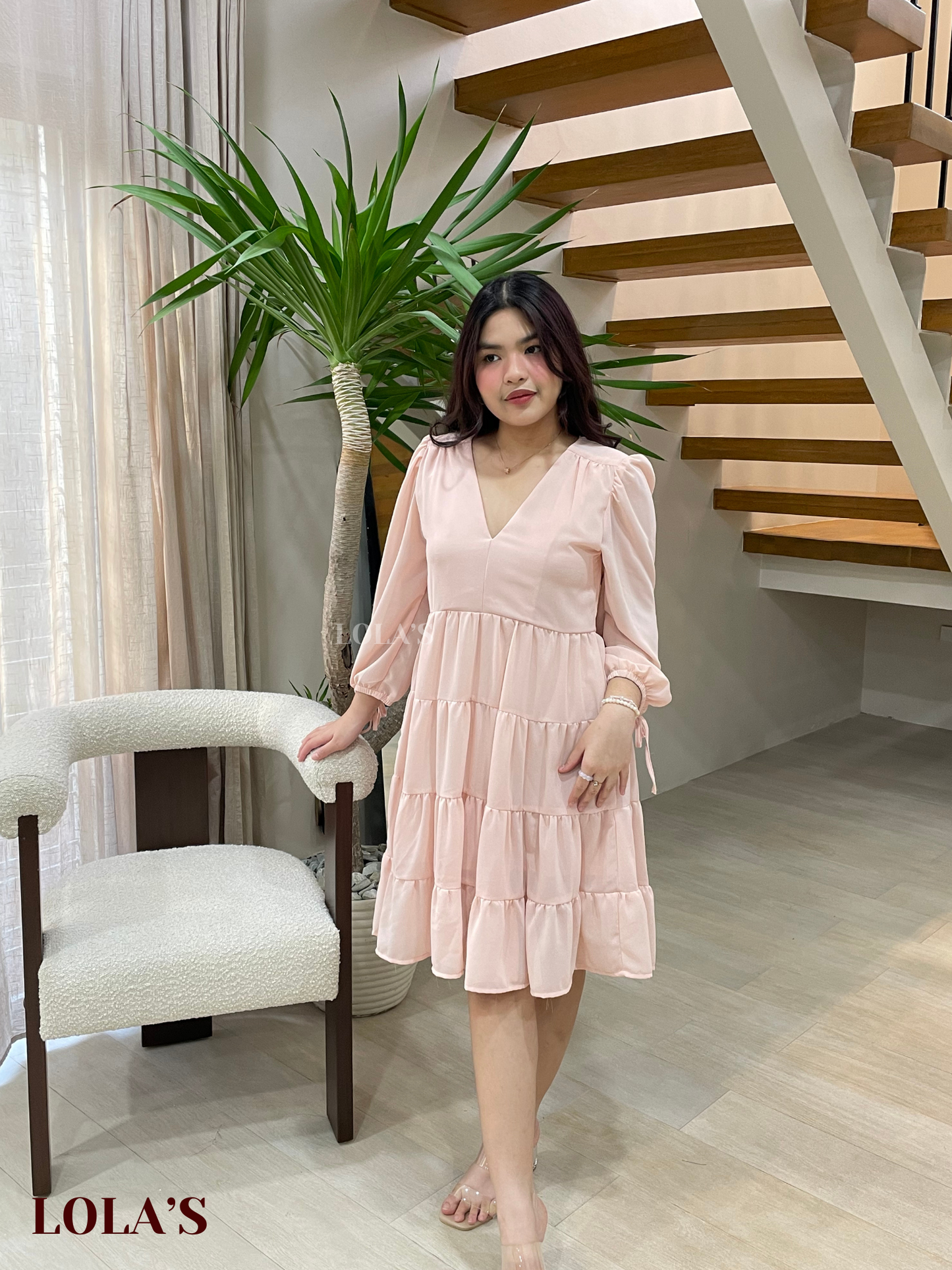 Diana Dress (Peach)