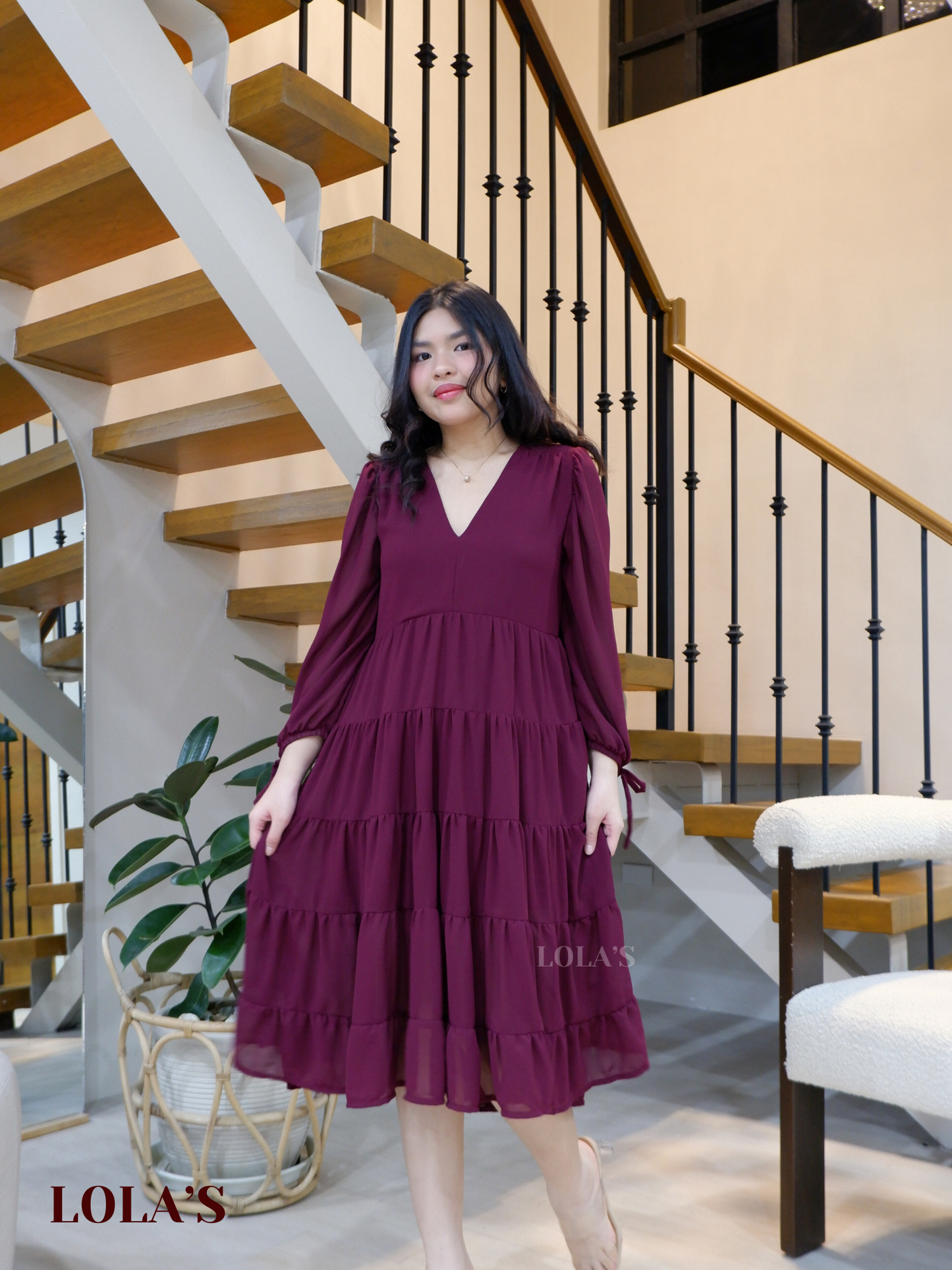 Anna Dress (Wine)