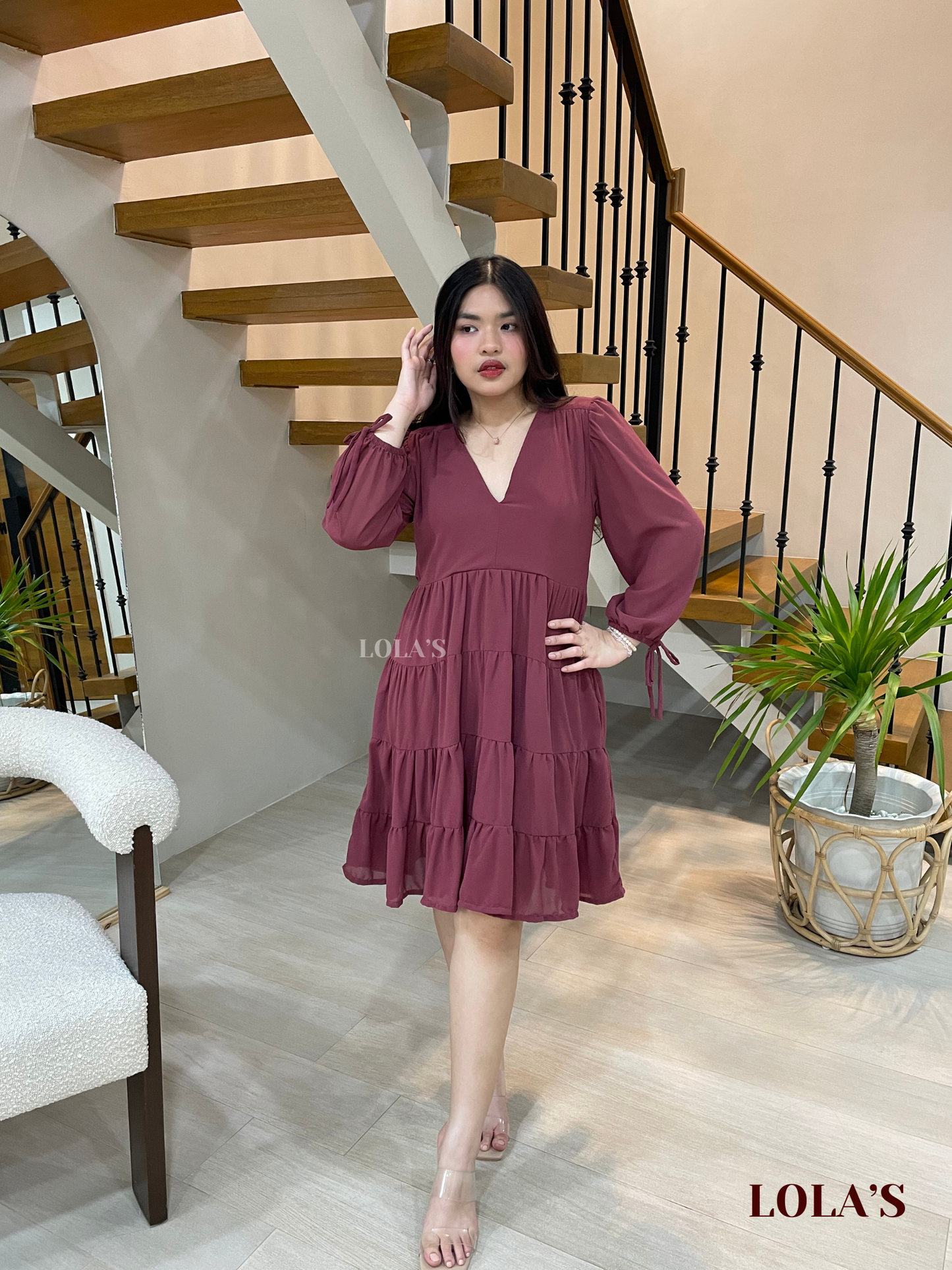 Diana Dress (Mauve)