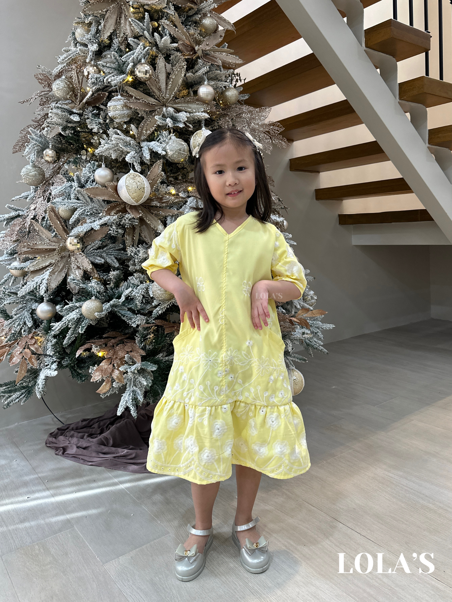 Priscilla Dress Kids (Yellow)