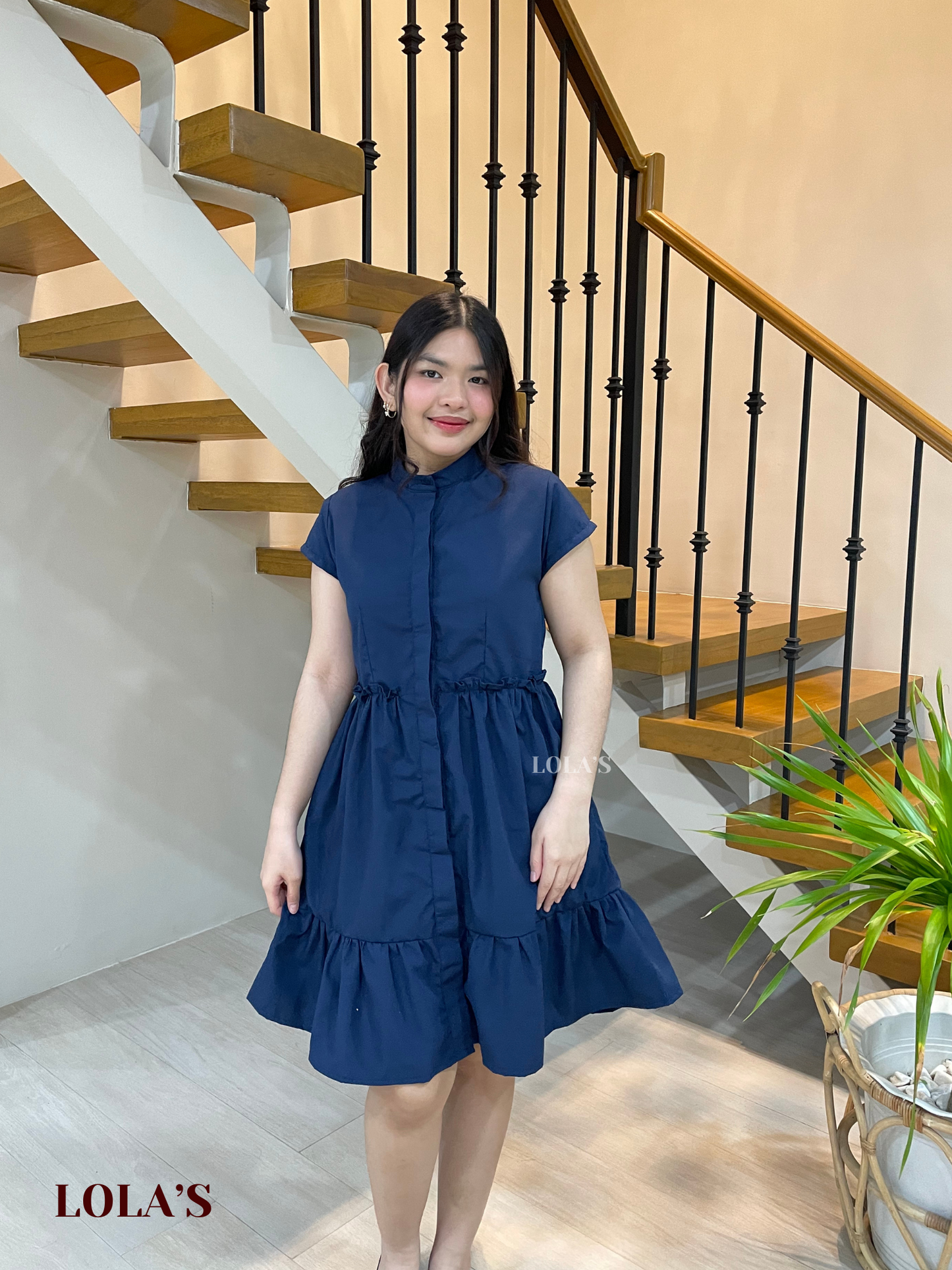 Jihyo Dress (Navy Blue)