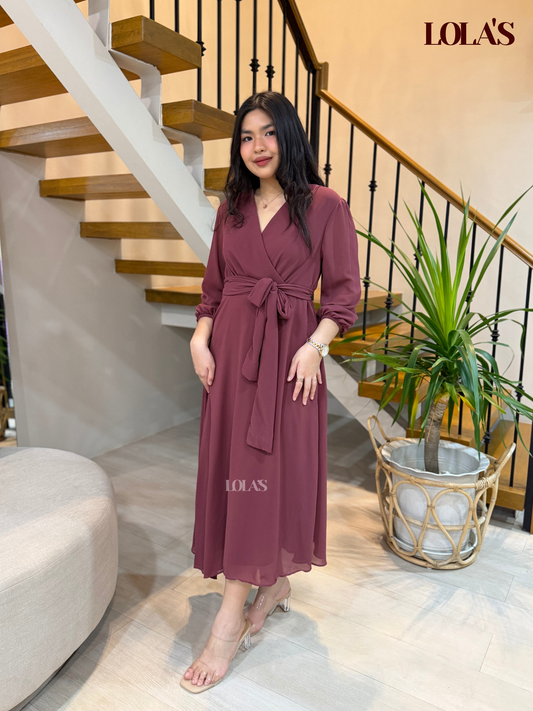 Paula Dress (Mauve)