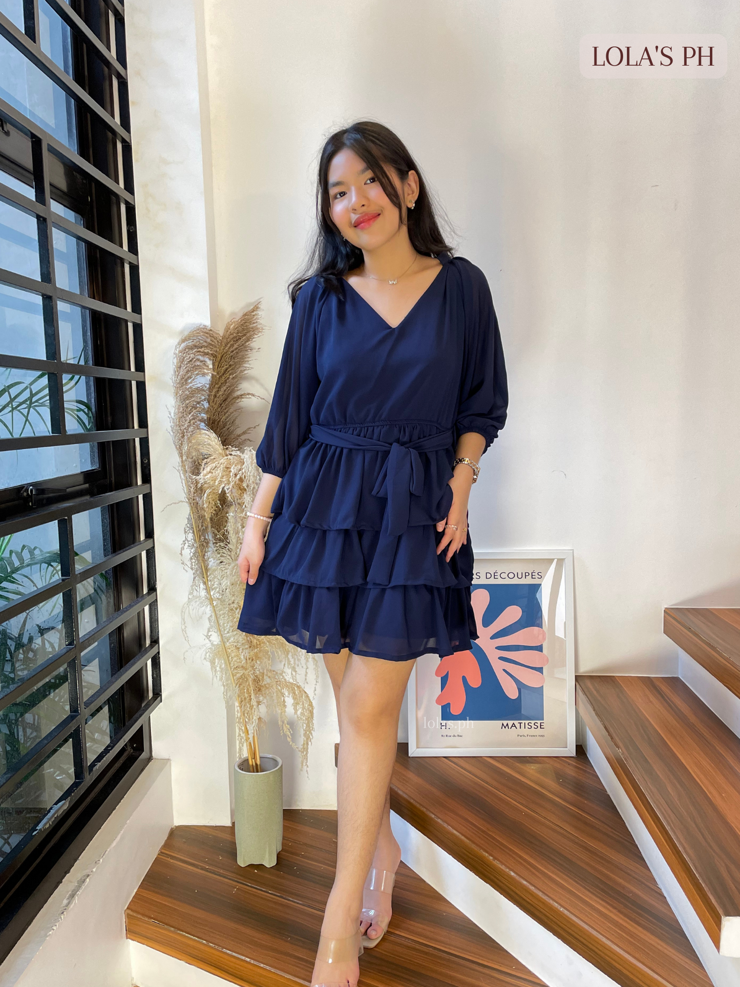 Mathilda Dress (Navy Blue)