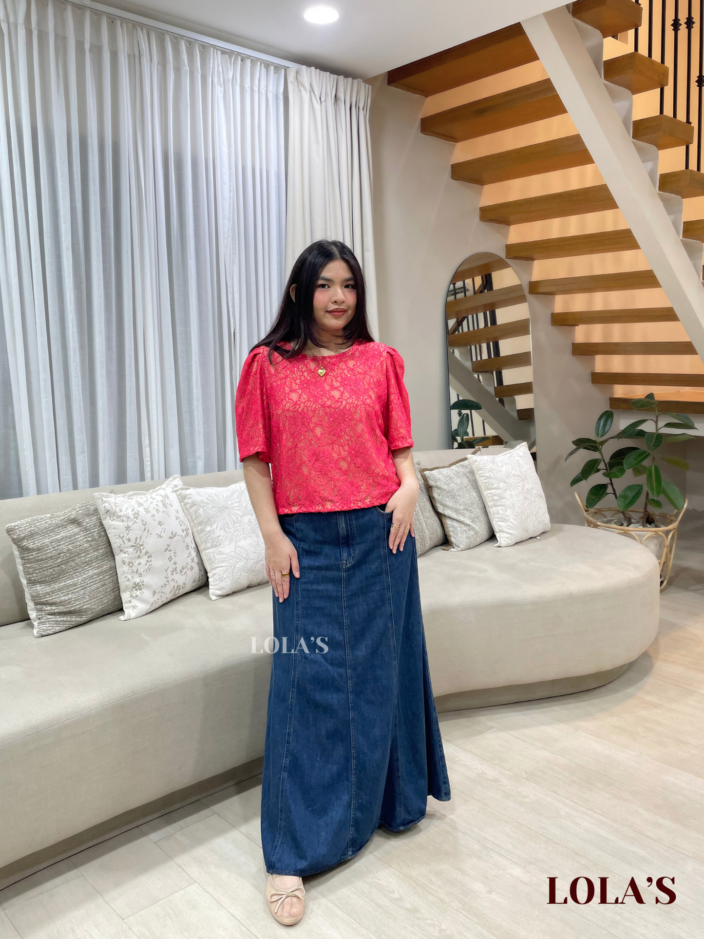 Vivian Top (Passion Rose Lace)