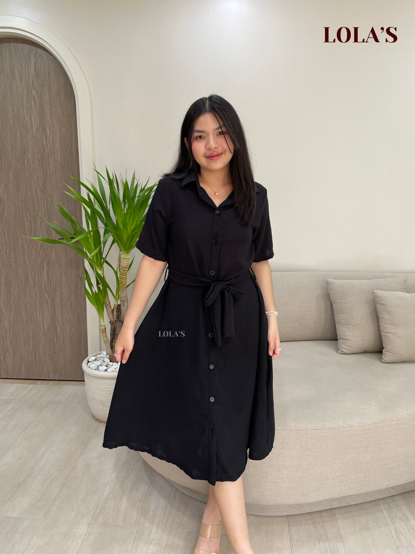 Alexa Polo Dress (Black)