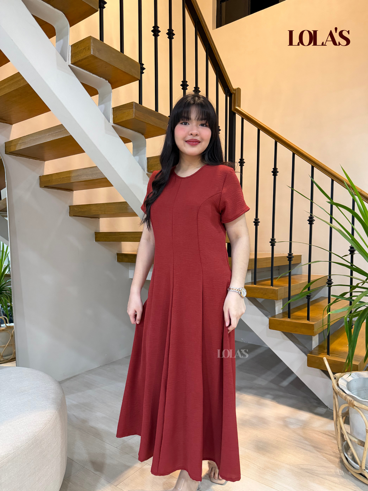 Kathleen Dress (Terracotta)