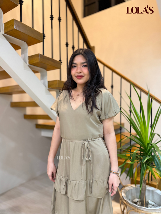 Melai Dress (Dry Sage)